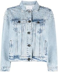 Ana Radu - Crystal-Embellished Denim Jacket - Lyst