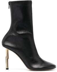 Lanvin - Sequence 95mm Leather Ankle Boots - Lyst