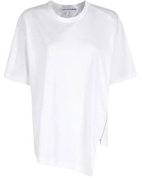 Comme des Garçons - T-Shirt Asymétrique À Détail De Zip - Lyst