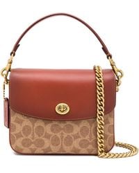 COACH - Cassie 19 Coated-canvas And Leather Cross-body Bag - Lyst