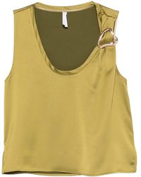 Imperial - Ring-Embellished Sleeveless Top - Lyst