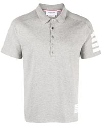 Thom Browne - Poloshirt Met 4-Bar Strepen - Lyst