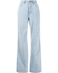 we11done High-waisted Straight-leg Jeans - Blue