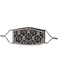 Dolce & Gabbana Monogram-print Face Mask - Black