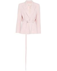 ViCOLO - Belted Peak-Lapel Blazer - Lyst