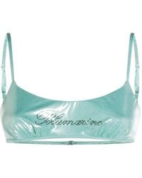 Blumarine - Logo-Detail Bikini Top - Lyst
