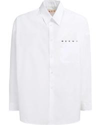 Marni - Overhemd Met Logoprint - Lyst