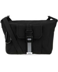 A.P.C. - Buckle-Fastening Logo-Patch Shoulder Bag - Lyst