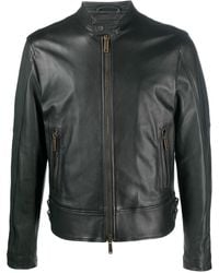 DSquared² - Leather biker jacket - Lyst