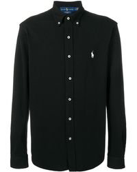 black polo ralph lauren button down