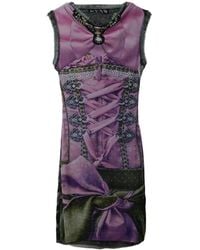 OTTOLINGER - Mesh Corset-Print Dress - Lyst