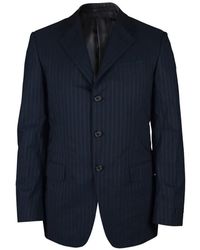 Prada - Striped Pocket Cotton Jacket - Lyst