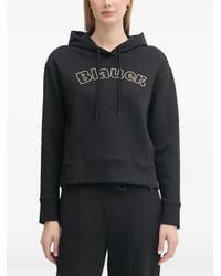 Blauer - Fayette Logo-Print Drawstring Hoodie - Lyst