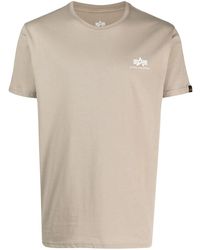 Alpha Industries - T-Shirt Met Logoprint - Lyst