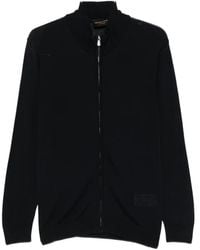 Alberto Gozzi - Zip-Up Wool Cardigan - Lyst