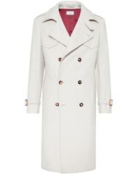 Brunello Cucinelli - Cashmere And Wool Trench Coat - Lyst