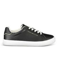 Tommy Hilfiger - Baskets En Cuir À Logo Imprimé - Lyst