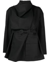 JNBY - Asymmetrical Layered Tie-Waist Jacket - Lyst