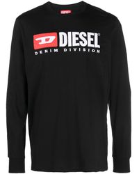 DIESEL - Logo-print Long-sleeve T-shirt - Lyst