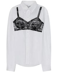 VAQUERA - Trompe L'Oeil Button-Down Shirt - Lyst
