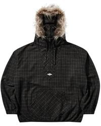 Umbro - X Slam Jam Check Faux-Fur-Trim Hoodie - Lyst