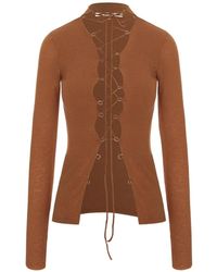 MANURI - Jamie Lace-Up Top - Lyst