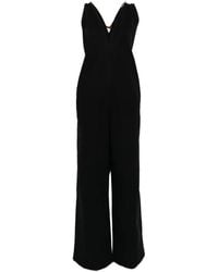 Plan C - Jumpsuit Mit V-Ausschnitt - Lyst