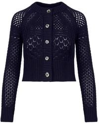 Smythe - Crochet-Knit Cardigan - Lyst