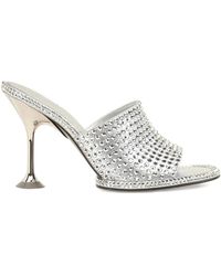 Sergio Rossi - Orb Leather Mules - Lyst