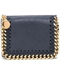 Stella McCartney - Chain-Link Detailing Leather Wallet - Lyst