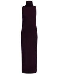 12 STOREEZ - Turtleneck Sleeveless Maxi Dress - Lyst