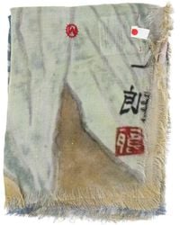 TALKING WALLS - Ela Komadori Fringed Scarf - Lyst