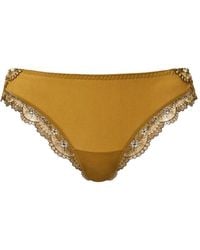 Twinset - Embroidered Tulle Brazilian Briefs - Lyst