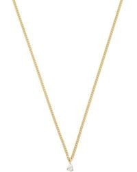 Anita Ko - 18Kt Small Diamond Chain-Link Necklace - Lyst