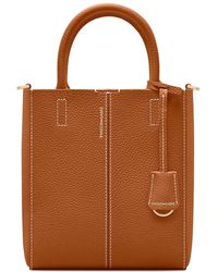 Maison De Sabre - Bolso shopper mini de piel con asas enrolladas - Lyst