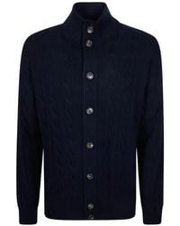 FILIPPO DE LAURENTIIS - Cable-Knit Button-Up Cardigan - Lyst