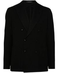 Tagliatore - Virgin-Wool Double-Breasted Blazer - Lyst