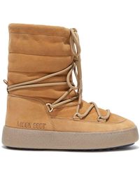 Moon Boot - Ltrack Tan Suede Boots - Lyst