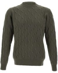 FILIPPO DE LAURENTIIS - Cable-Knit Ribbed Sweater - Lyst