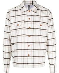 Eleventy - Checked Cotton-flannel Shirt - Lyst