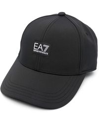 EA7 Logo-patch Baseball Cap - Black