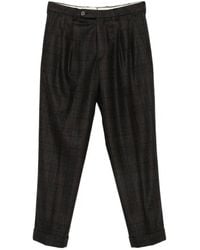 GTA - Dante Check-Pattern Wool Trousers - Lyst