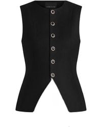 Manière De Voir - Maisie Tailored Crew Neck Cinch Waistcoat - Lyst