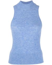 Patou - Mock-Neck Knitted Top - Lyst