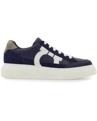 Ferragamo - Herren Low-Top-Sneaker Mit Gancini-Motiv Größe - Lyst