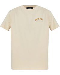 DSquared² - Katoenen T-Shirt Met Geborduurd Logo - Lyst
