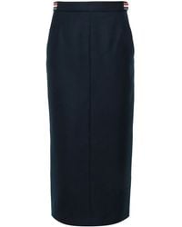 Thom Browne - High-Waisted Midi Skirt - Lyst