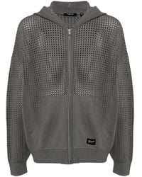 FIVE CM - Open-Knitted Hooded Cardigan - Lyst