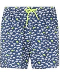 MC2 Saint Barth - Lighting Micro Shark-Print Swim Shorts - Lyst