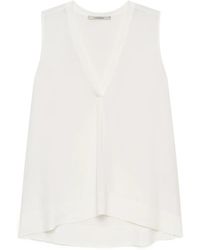 Maliparmi - Pleated V-Neck Top - Lyst